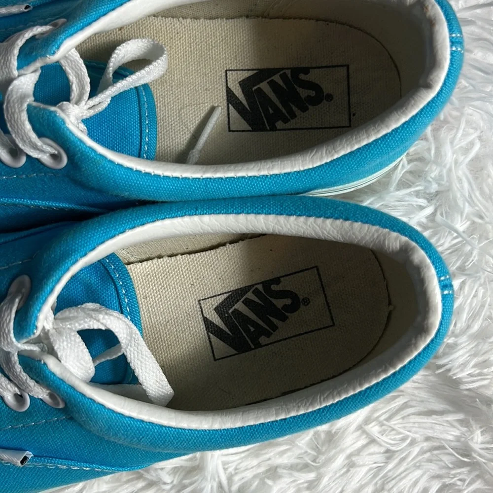 Vans Authentic Turquoise Sneakers Womens 8 Mens 6.5 - Picture 6 of 8